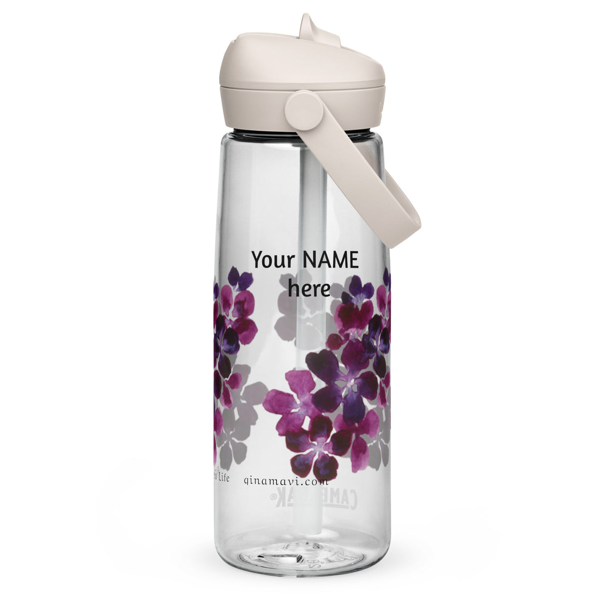 Purple Symphony Flip straw water bottle