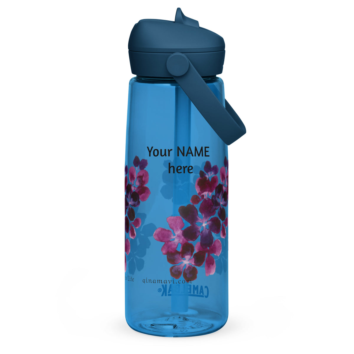 Purple Symphony Flip straw water bottle