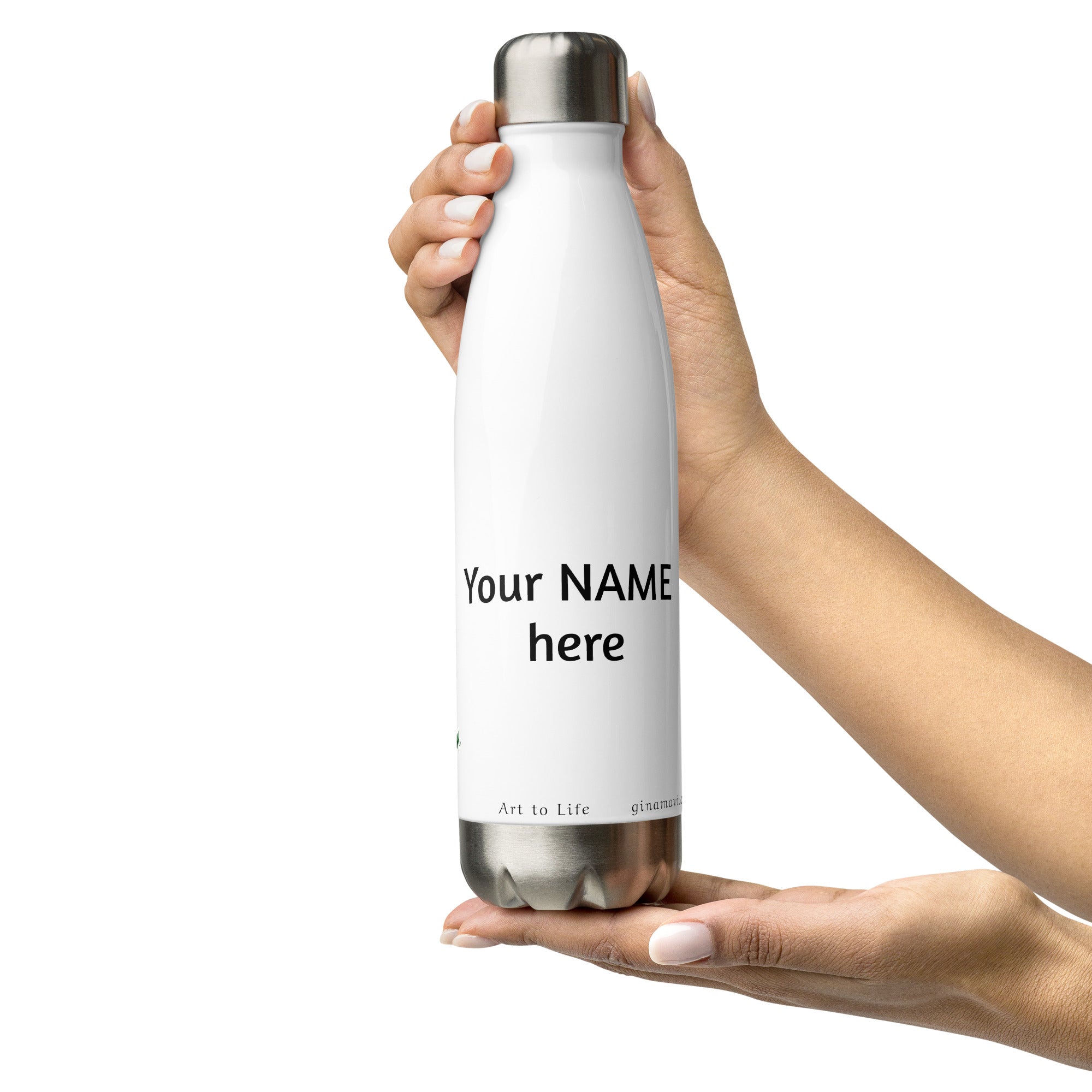 Single Bloom Rose Water Bottle