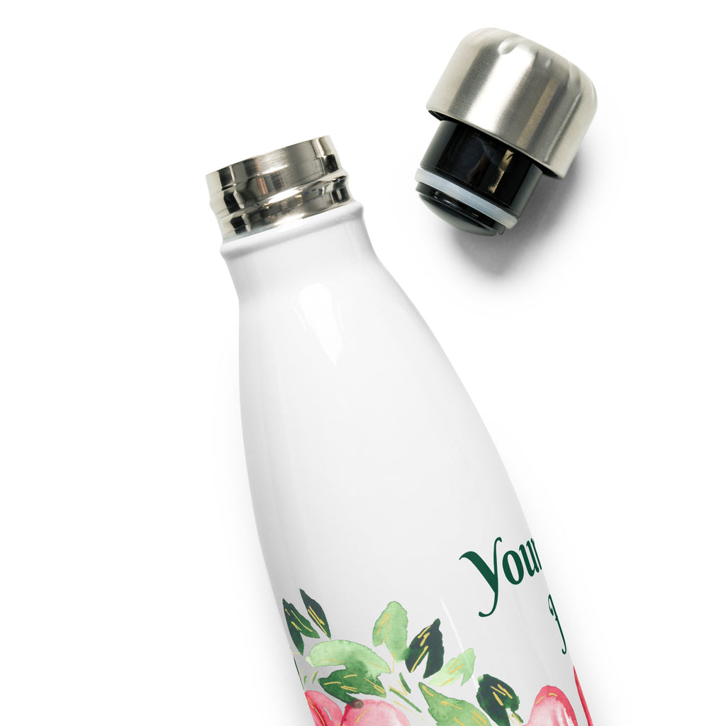 Hibiscus Stainless steel water bottle