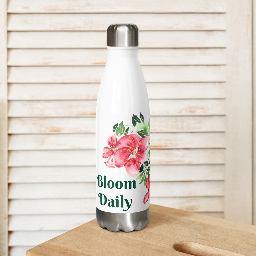 Hibiscus Stainless steel water bottle