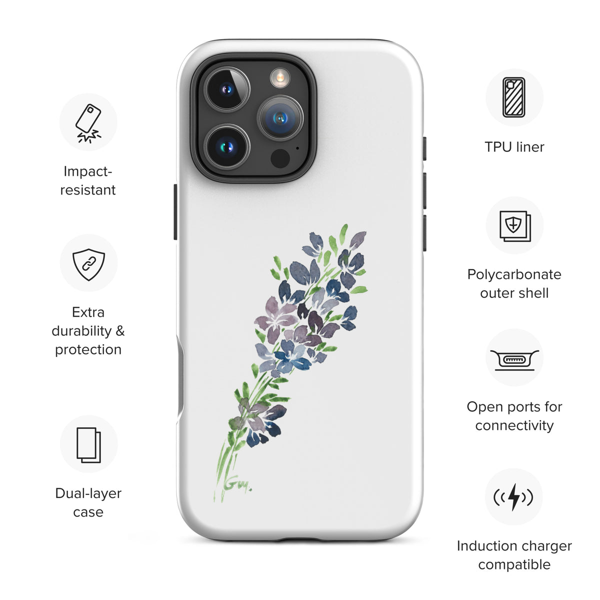 Lilac Tough Case for iPhone®