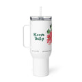 Hibiscus Travel mug with a handle