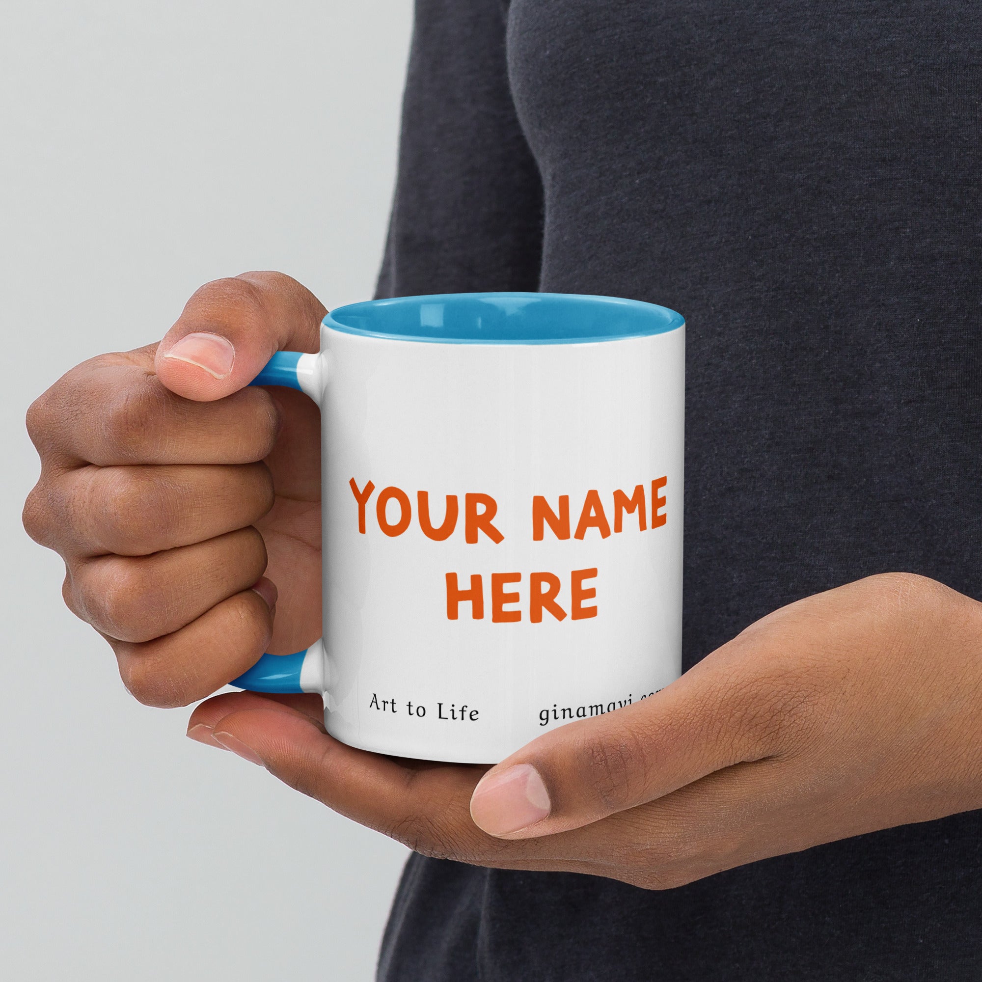 Tropical Summer Mug with Color Inside